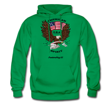 Load image into Gallery viewer, AMERICAN SPIRIT - Men's Hoodie - kelly green