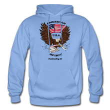 Load image into Gallery viewer, AMERICAN SPIRIT - Gildan Heavy Blend Adult Hoodie - carolina blue