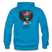 Load image into Gallery viewer, AMERICAN SPIRIT - Gildan Heavy Blend Adult Hoodie - turquoise