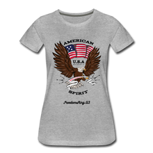 Load image into Gallery viewer, AMERICAN SPIRIT - Women’s Premium T-Shirt - heather gray