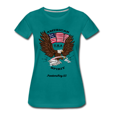 Load image into Gallery viewer, AMERICAN SPIRIT - Women’s Premium T-Shirt - teal
