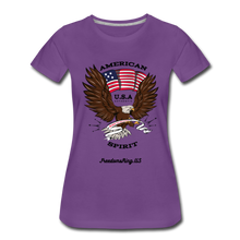 Load image into Gallery viewer, AMERICAN SPIRIT - Women’s Premium T-Shirt - purple