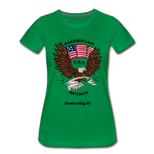 Load image into Gallery viewer, AMERICAN SPIRIT - Women’s Premium T-Shirt - kelly green