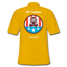 Load image into Gallery viewer, US Truckers - Men's Pique Polo Shirt - Yellow