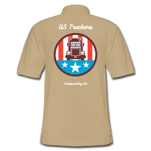 Load image into Gallery viewer, US Truckers - Men's Pique Polo Shirt - beige