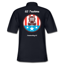 Load image into Gallery viewer, US Truckers - Men's Pique Polo Shirt - midnight navy