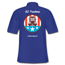 Load image into Gallery viewer, US Truckers - Men's Pique Polo Shirt - royal blue