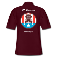 Load image into Gallery viewer, US Truckers - Men's Pique Polo Shirt - burgundy