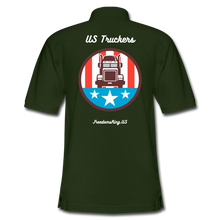 Load image into Gallery viewer, US Truckers - Men's Pique Polo Shirt - forest green