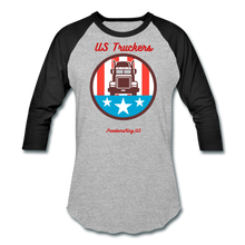 Load image into Gallery viewer, US TRUCKERS - Baseball T-Shirt - heather gray/black