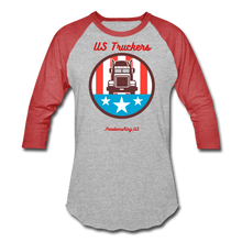 Load image into Gallery viewer, US TRUCKERS - Baseball T-Shirt - heather gray/red