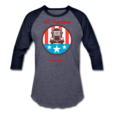 Load image into Gallery viewer, US TRUCKERS - Baseball T-Shirt - heather blue/navy
