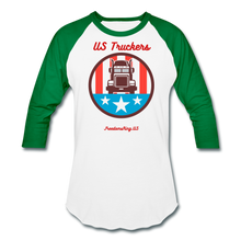 Load image into Gallery viewer, US TRUCKERS - Baseball T-Shirt - white/kelly green