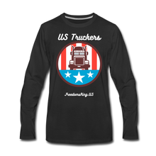 Load image into Gallery viewer, US TRUCKERS - Men's Premium Long Sleeve T-Shirt - black