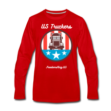 Load image into Gallery viewer, US TRUCKERS - Men's Premium Long Sleeve T-Shirt - red