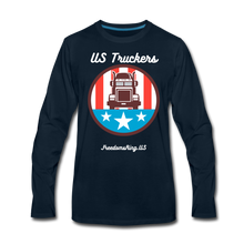 Load image into Gallery viewer, US TRUCKERS - Men's Premium Long Sleeve T-Shirt - deep navy