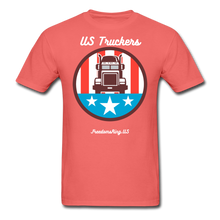 Load image into Gallery viewer, US TRUCKERS - Unisex ComfortWash Garment Dyed T-Shirt - coral