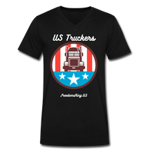 Load image into Gallery viewer, US TRUCKERS - Men's V-Neck T-Shirt - black