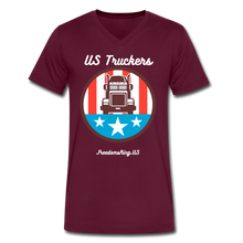 Load image into Gallery viewer, US TRUCKERS - Men's V-Neck T-Shirt - maroon
