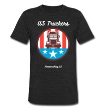 Load image into Gallery viewer, US TRUCKERS - Unisex Tri-Blend T-Shirt - heather black