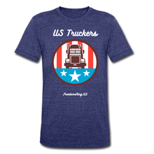 Load image into Gallery viewer, US TRUCKERS - Unisex Tri-Blend T-Shirt - heather indigo