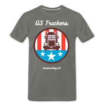 Load image into Gallery viewer, US TRUCKERS - Men's Premium T-Shirt - asphalt gray
