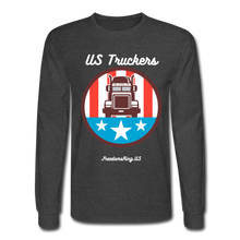 Load image into Gallery viewer, US TRUCKERS - Men's Long Sleeve T-Shirt - heather black