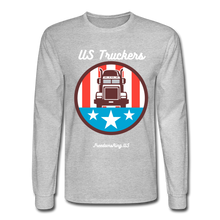 Load image into Gallery viewer, US TRUCKERS - Men's Long Sleeve T-Shirt - heather gray