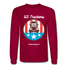 Load image into Gallery viewer, US TRUCKERS - Men's Long Sleeve T-Shirt - dark red