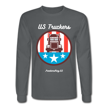 Load image into Gallery viewer, US TRUCKERS - Men's Long Sleeve T-Shirt - charcoal