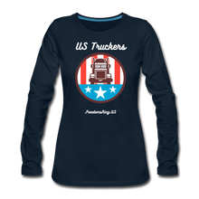 Load image into Gallery viewer, US TRUCKERS - Women's Premium Long Sleeve T-Shirt - deep navy