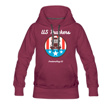 Load image into Gallery viewer, US TRUCKERS - Women’s Premium Hoodie - burgundy