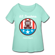 Load image into Gallery viewer, US TRUCKERS - Women’s Curvy T-Shirt - mint