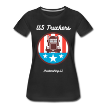 Load image into Gallery viewer, US TRUCKERS - Women’s Premium T-Shirt - black