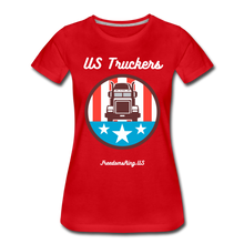Load image into Gallery viewer, US TRUCKERS - Women’s Premium T-Shirt - red