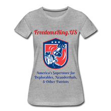 Load image into Gallery viewer, Superstore for Deplorables - Women’s Premium T-Shirt - heather gray