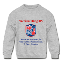 Load image into Gallery viewer, SUPERSTORE FOR DEPLORABLES - Kids' Crewneck Sweatshirt - heather gray