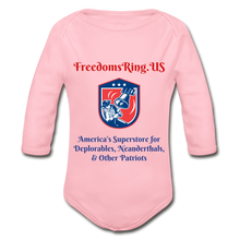 Load image into Gallery viewer, SUPERSTORE FOR DEPLORABLES - Organic Long Sleeve Baby Bodysuit - light pink