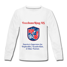Load image into Gallery viewer, Kids' Premium Long Sleeve T-Shirt - white