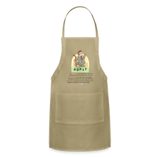 Load image into Gallery viewer, FEEDING THE WOKEDILE (with graphic) - Adjustable Apron - khaki
