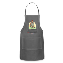 Load image into Gallery viewer, FEEDING THE WOKEDILE (with graphic) - Adjustable Apron - charcoal
