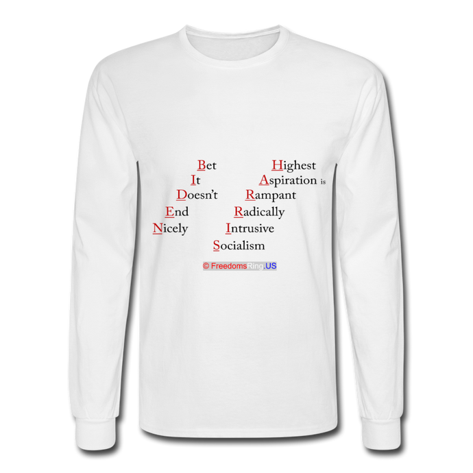 BIDEN-HARRIS - Men's Long Sleeve T-Shirt - white