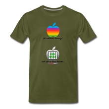 Load image into Gallery viewer, JUST WATCH WHAT YOU SAY - Men&#39;s Premium T-Shirt - olive green
