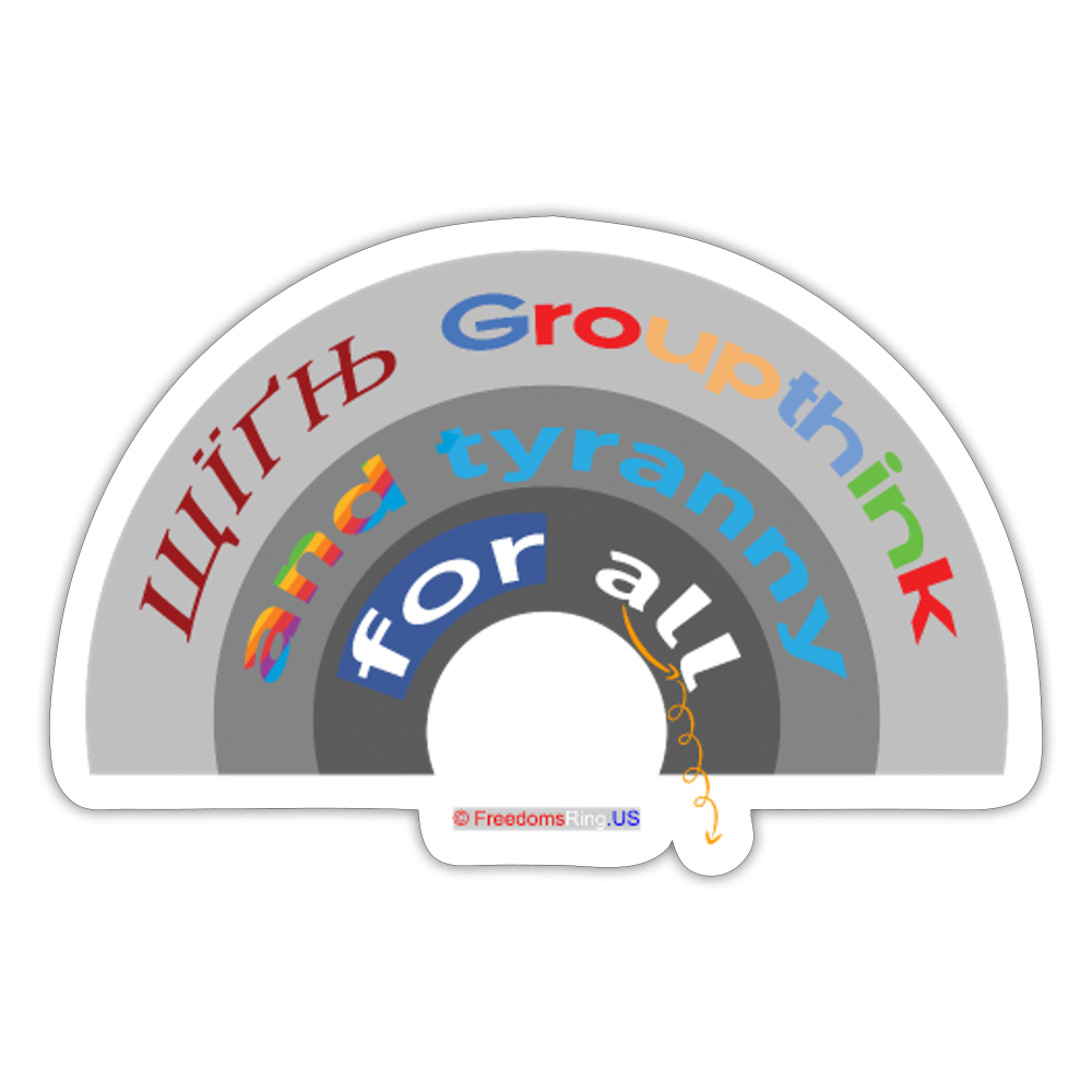 GROUPTHINK RAINBOW - Sticker - white matte