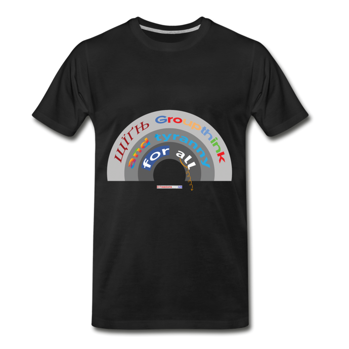 GROUPTHINK RAINBOW - Men's Premium T-Shirt - black