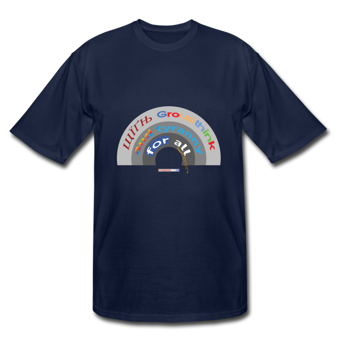 GROUPTHINK RAINBOW - Men's Tall T-Shirt - navy