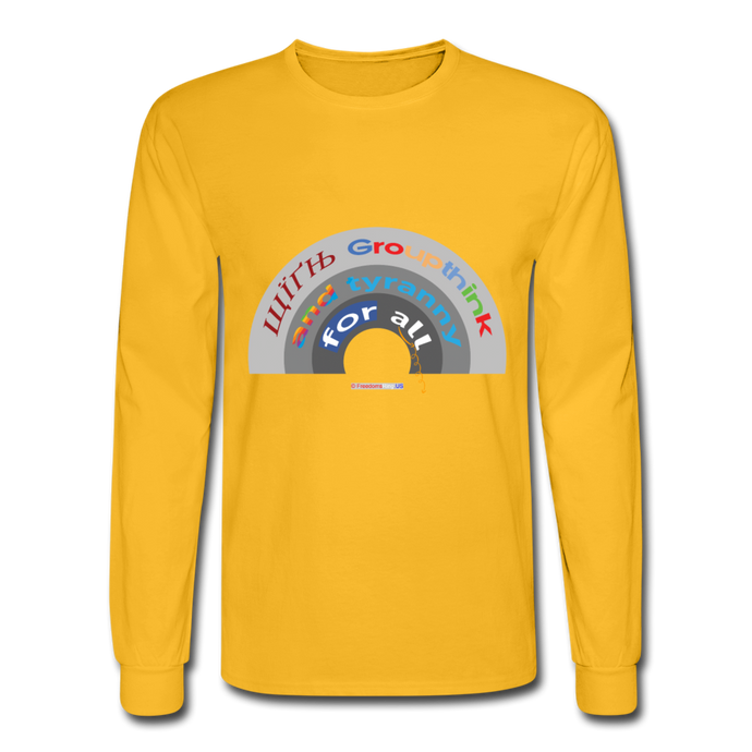 GROUPTHINK RAINBOW - Men's Long Sleeve T-Shirt - gold