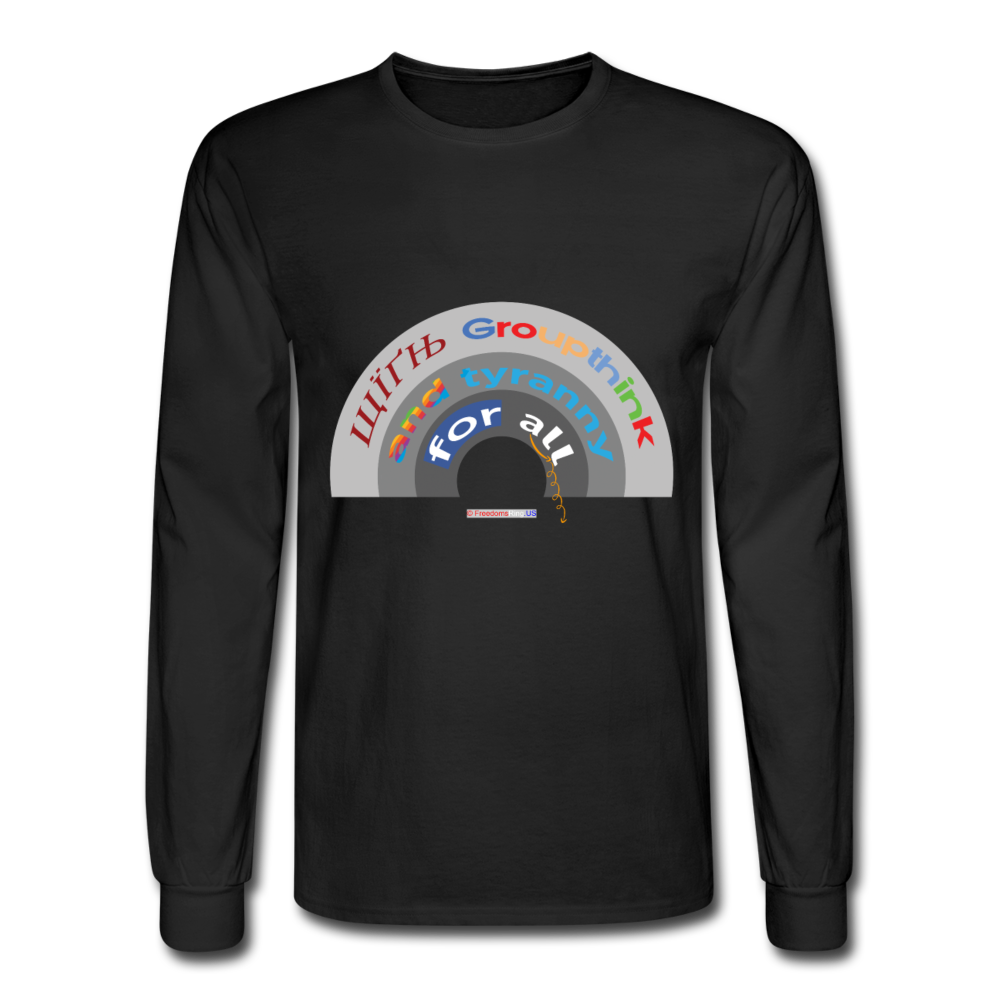 GROUPTHINK RAINBOW - Men's Long Sleeve T-Shirt - black