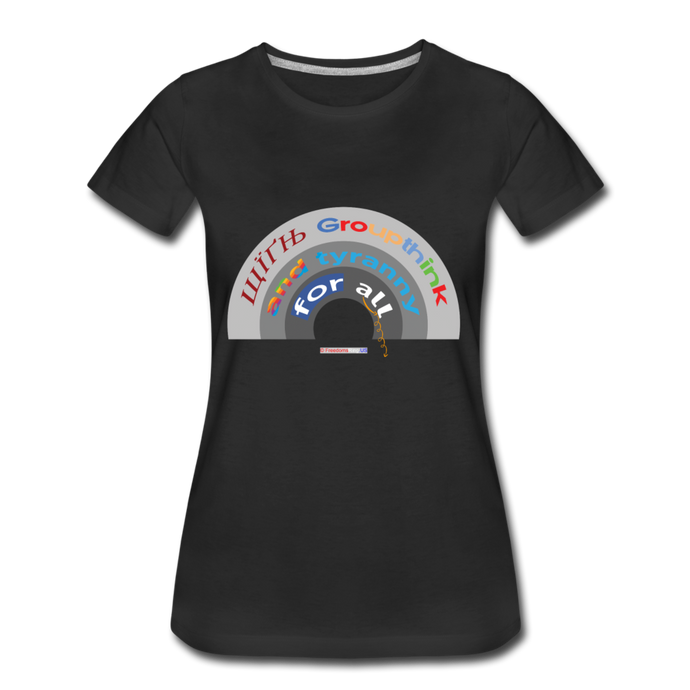 GROUPTHINK RAINBOW - Women’s Premium T-Shirt - black