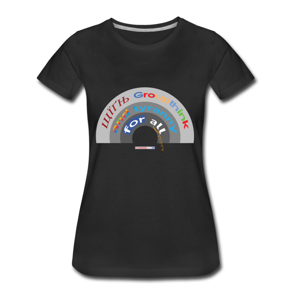 GROUPTHINK RAINBOW - Women’s Premium T-Shirt - black